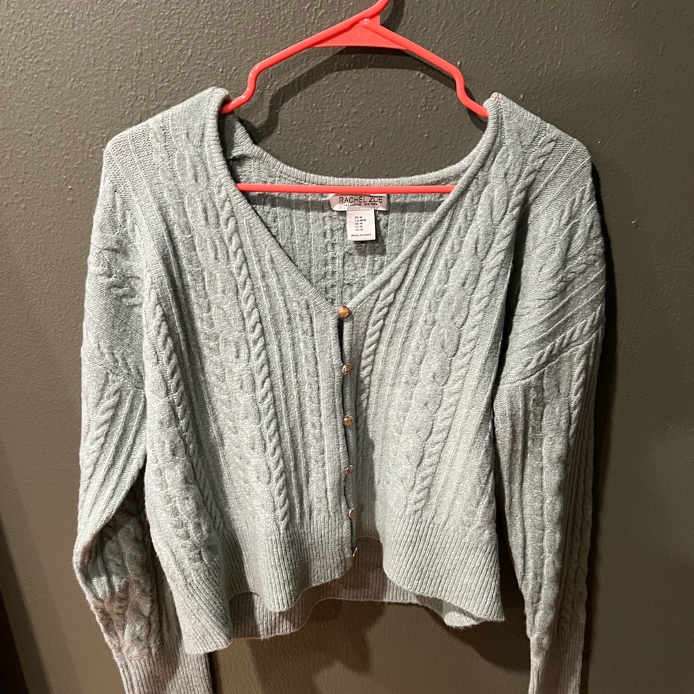 Rachel Zoe Cable Knit Cardigan